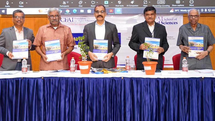 Dr C Rangarajan inaugurates 17th Doctoral Thesis Conference organized by ICFAI School of Social Sciences Hyderabad