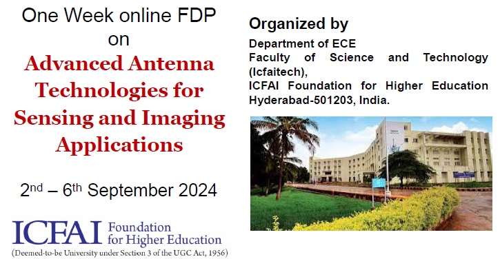 Faculty Development Programme on Advanced Antenna Technologies for Sensing and Imaging Applications