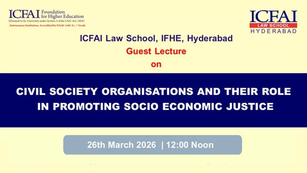 Guest lecture on “Civil Society Organisations and Their Role in Promoting Socio Economic Justice” In Collaboration with Youngistaan Foundation