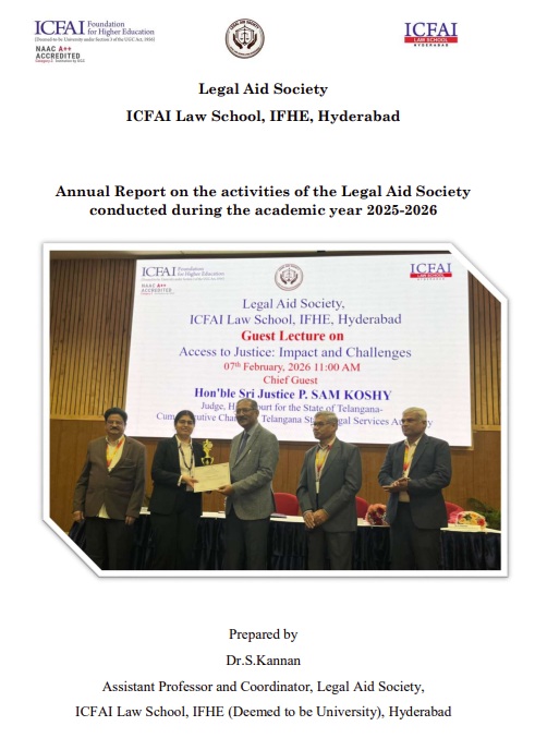 Annual Report on the activities of the Legal Aid Society conducted during the academic year 2025-2026