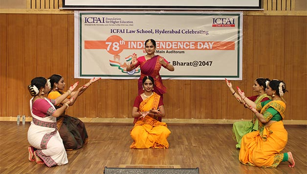 ICFAI Law School, Hyderabad Celebrating 78th Independence Day