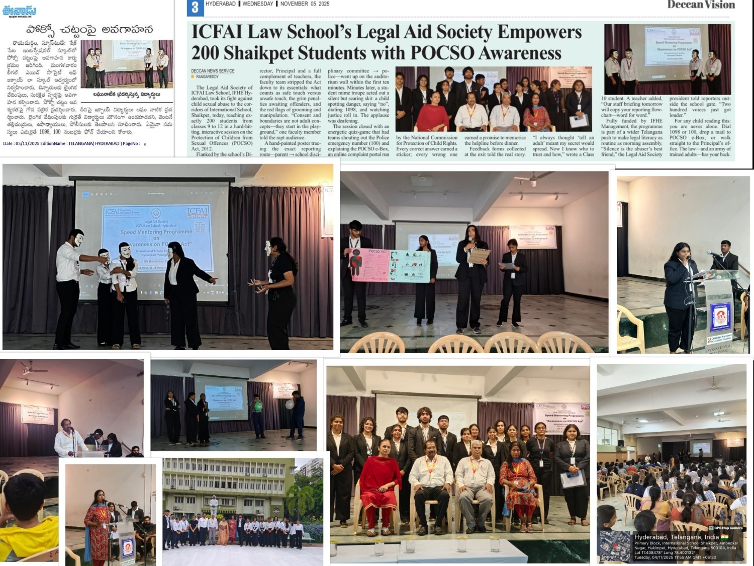 Legal Awareness on Protection of Children from Sexual Offenses (POCSO) Act, 2012, on 4th November 2025