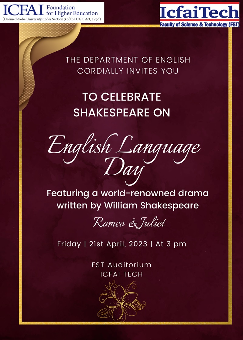 English Language Day on 21st April 2023