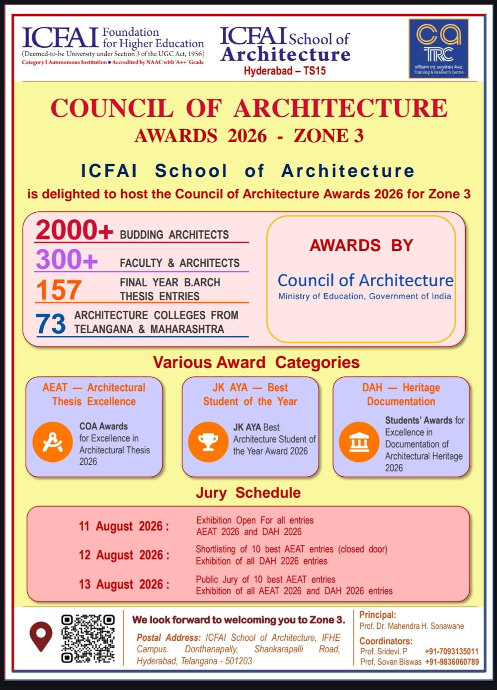 COA thesis awards 2026- Zone 3