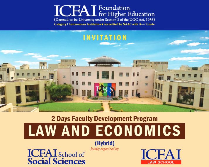 Invitation & Program Schedule - FDP on Law and Economics (Hybrid)