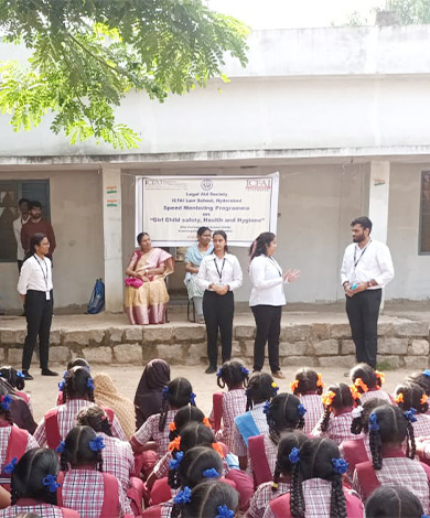 Report of the Legal Aid program conducted in ZPHS (Girls), Shankarpally on 11/09/2024